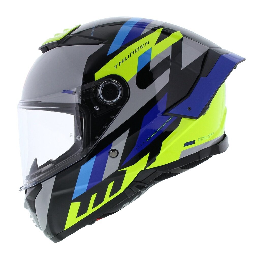 MT Thunder 4 SV full face helmet Ergo B17 gloss blue yellow