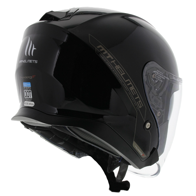 MT Thunder 3 SV Jet helmet gloss black
