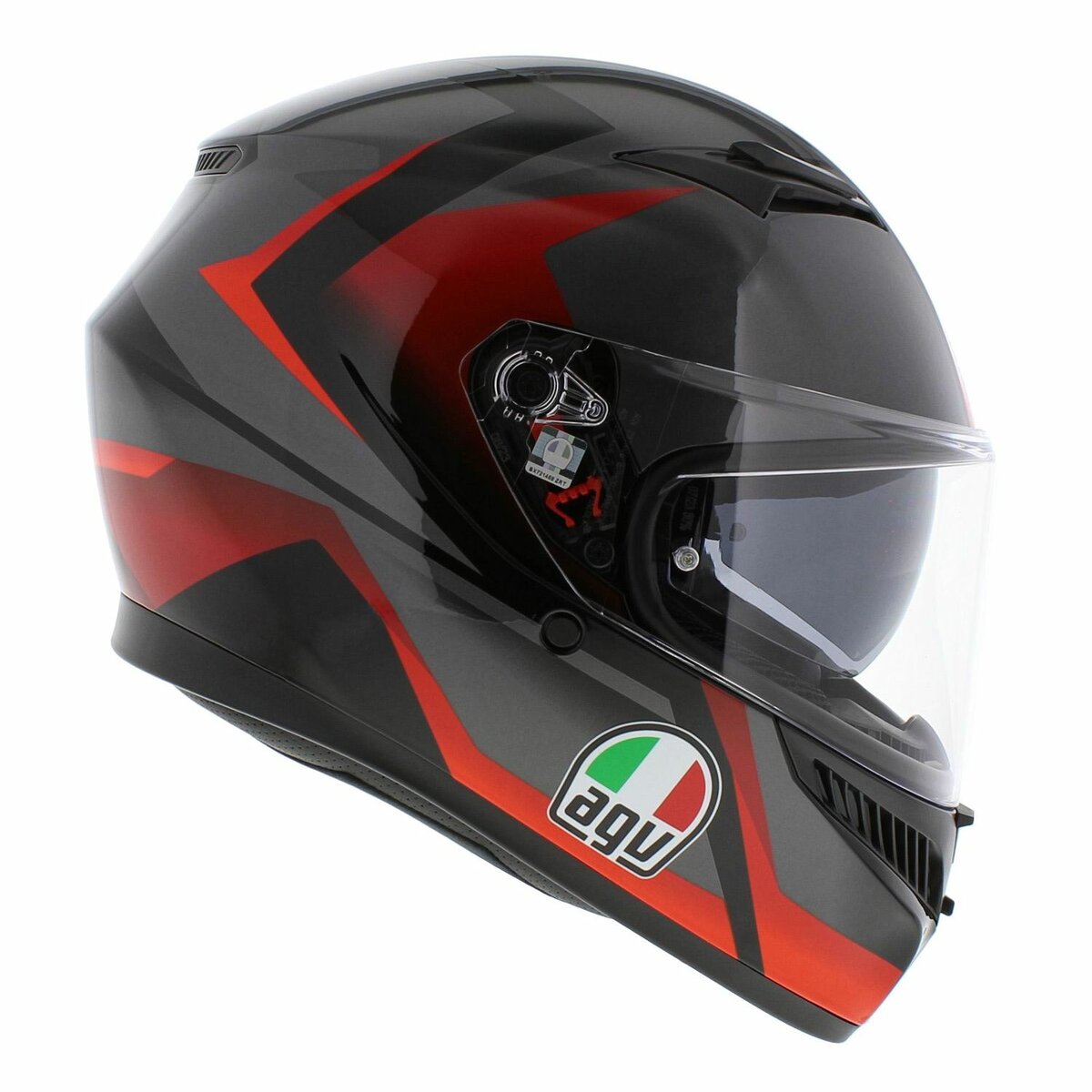 AGV K3 helmet Striga black red