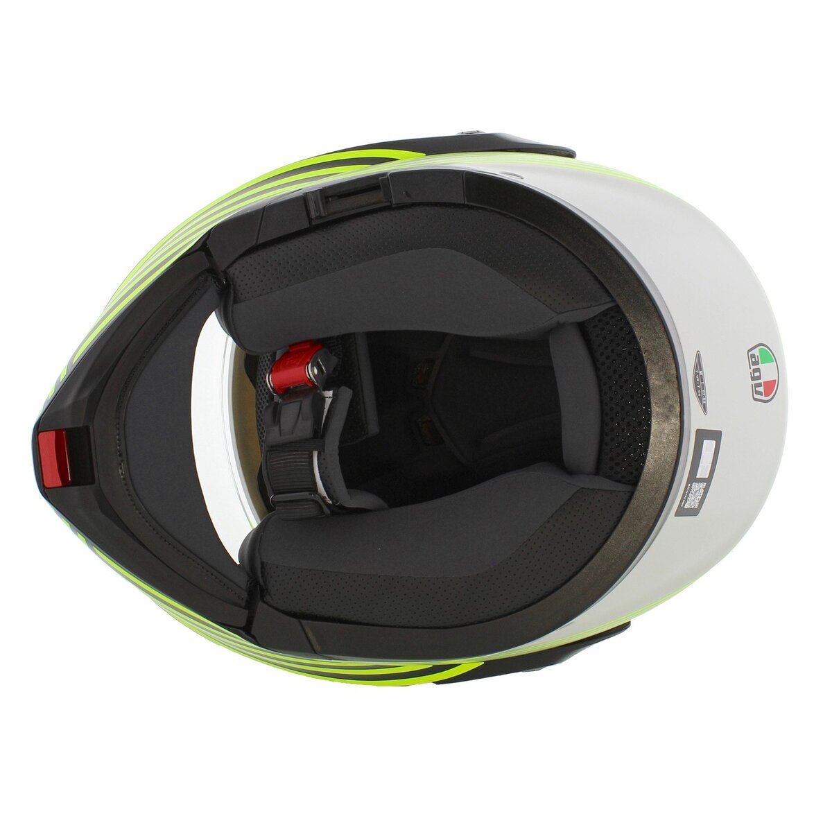 AGV Streetmodular Iseo matt white black yellow fluo motorcycle helmet