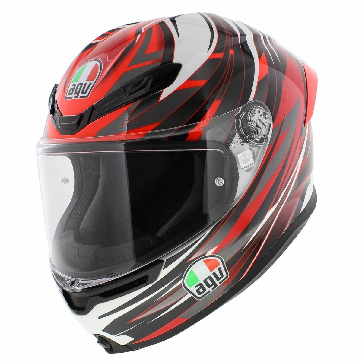 AGV K6 S Reeval helmet - Gloss White Red Grey