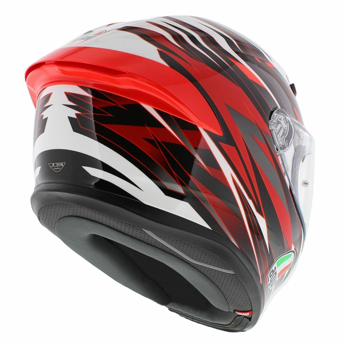 AGV K6 S Reeval helmet - Gloss White Red Grey