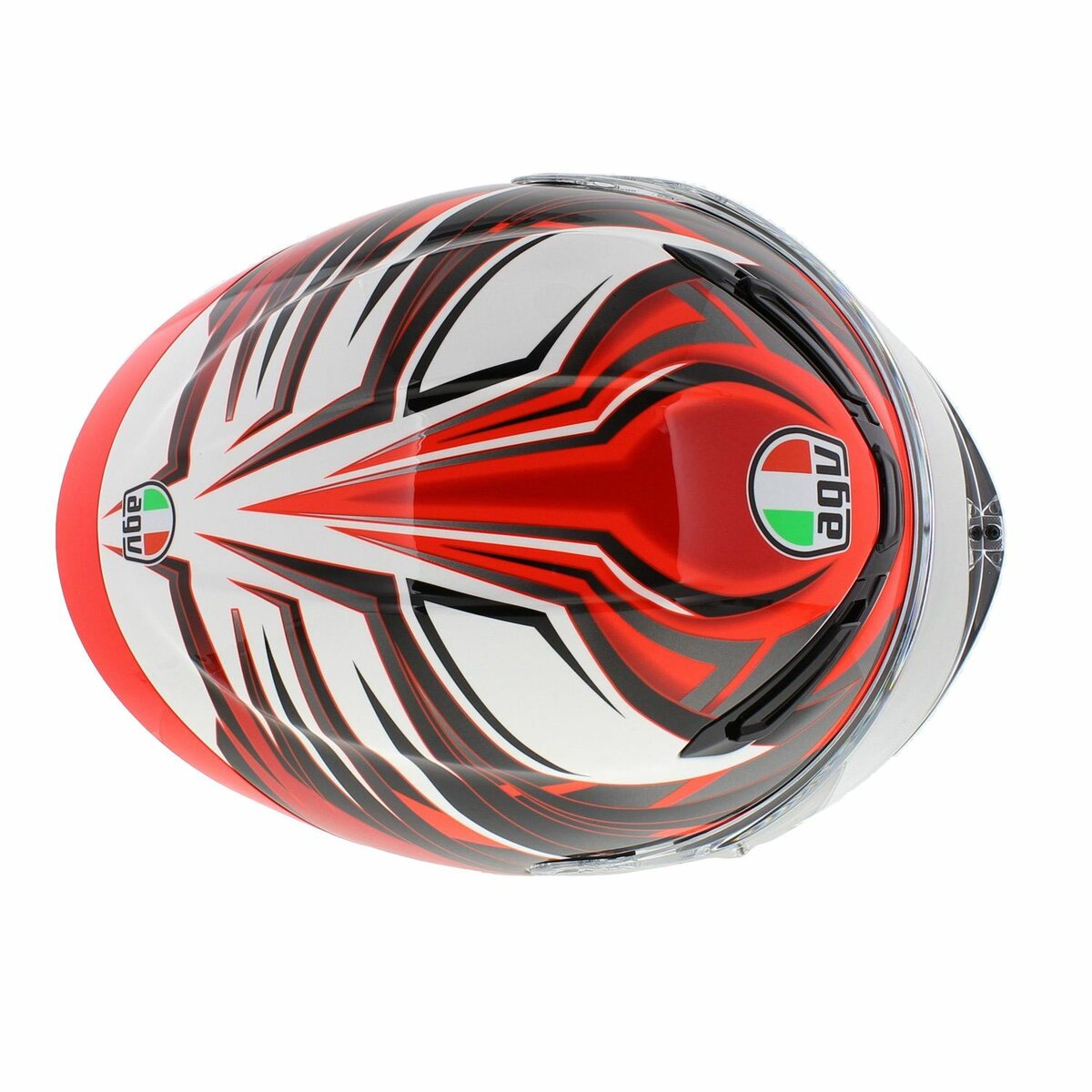 AGV K6 S Reeval helmet - Gloss White Red Grey