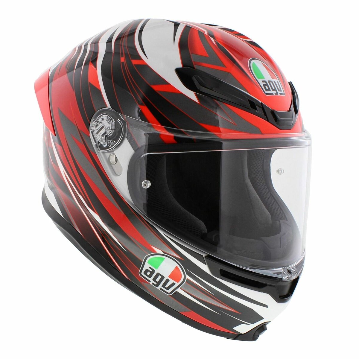 AGV K6 S Reeval helmet - Gloss White Red Grey