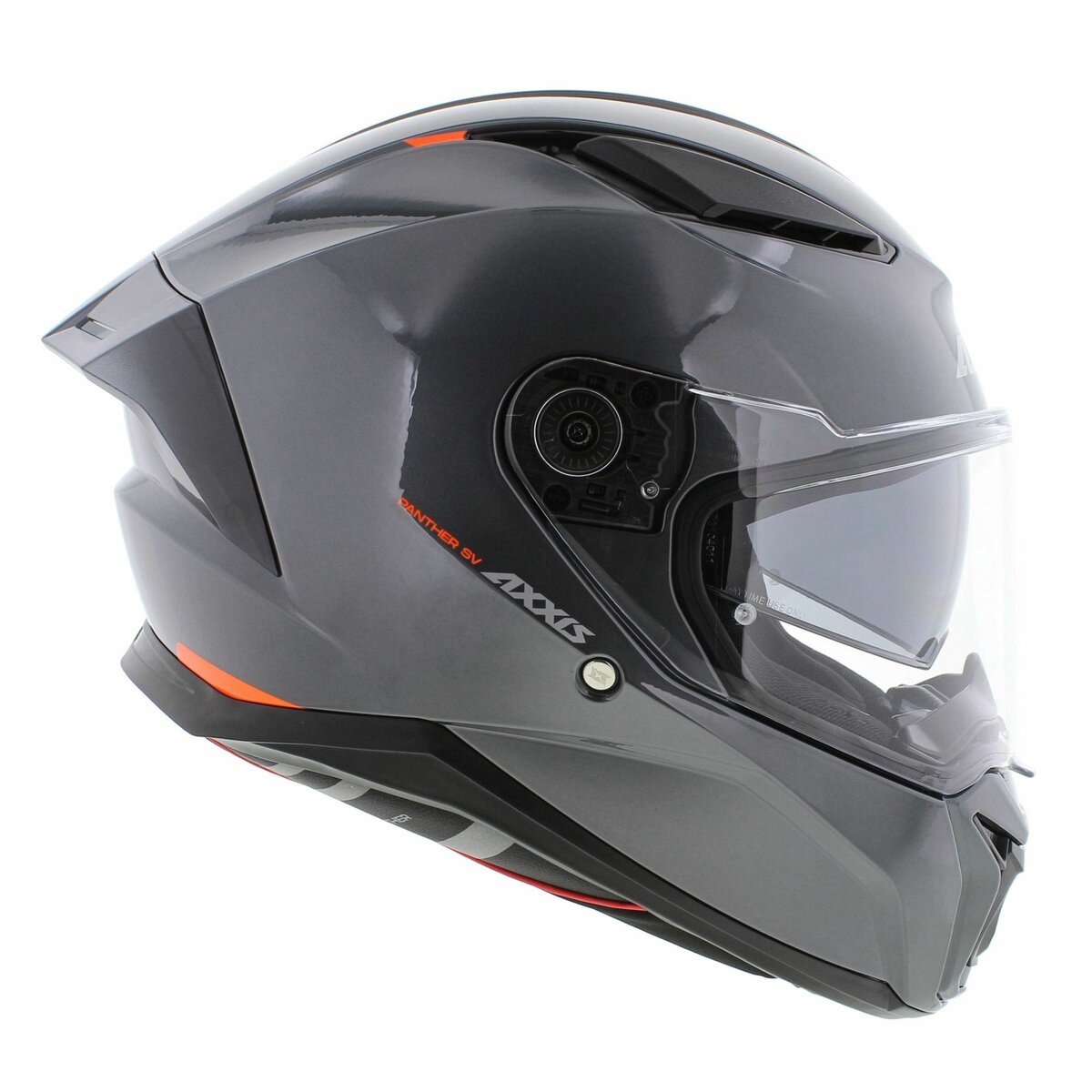 Axxis Panther SV full face helmet solid A2 gloss titanium