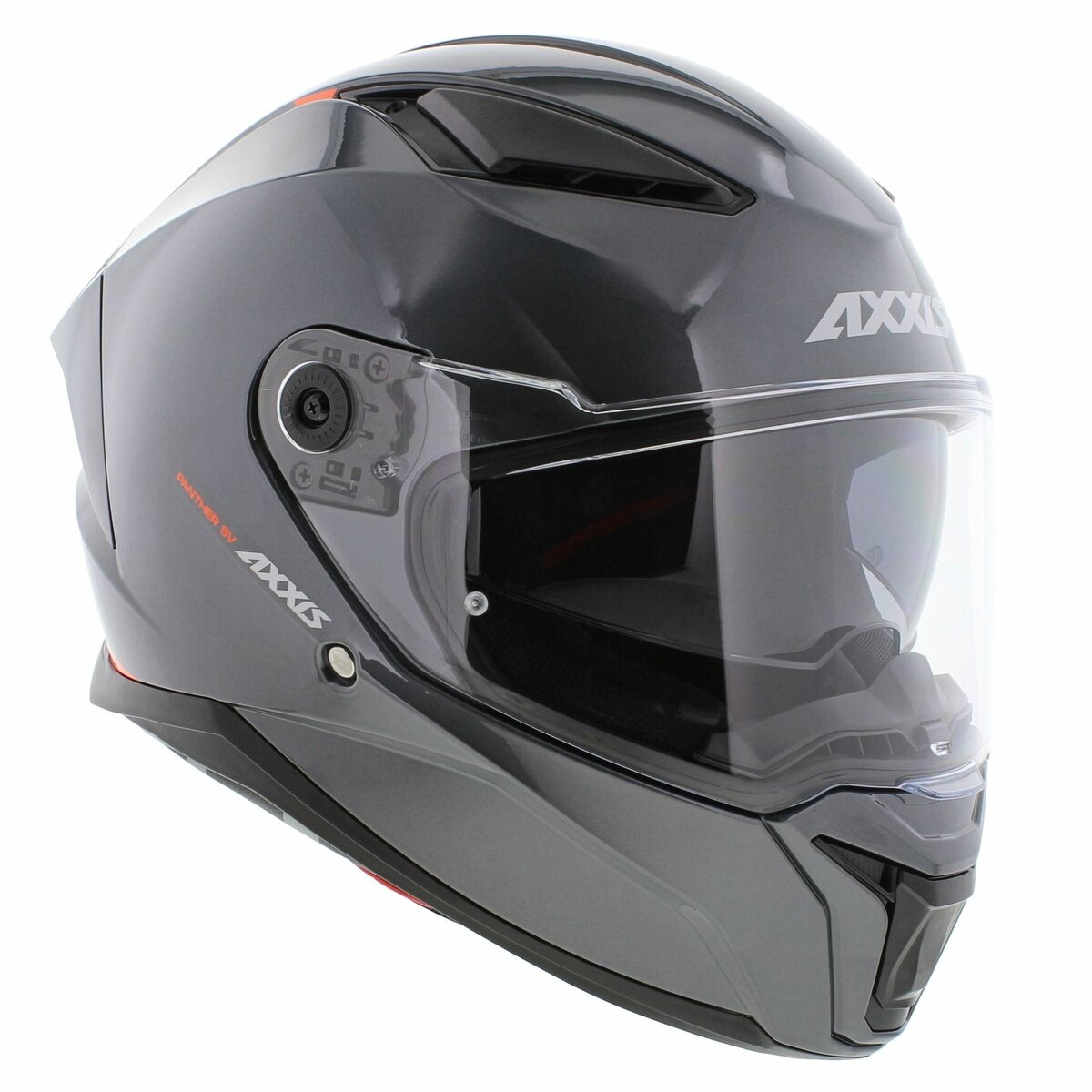 Axxis Panther SV full face helmet solid A2 gloss titanium