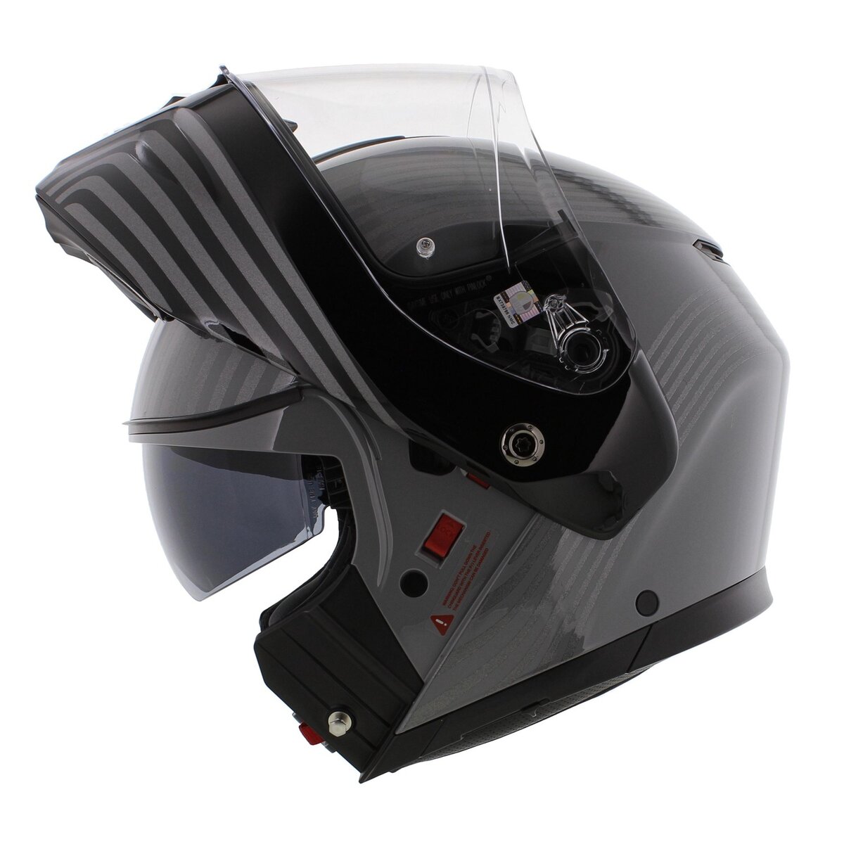 AGV Streetmodular Iseo grey black motorcycle helmet