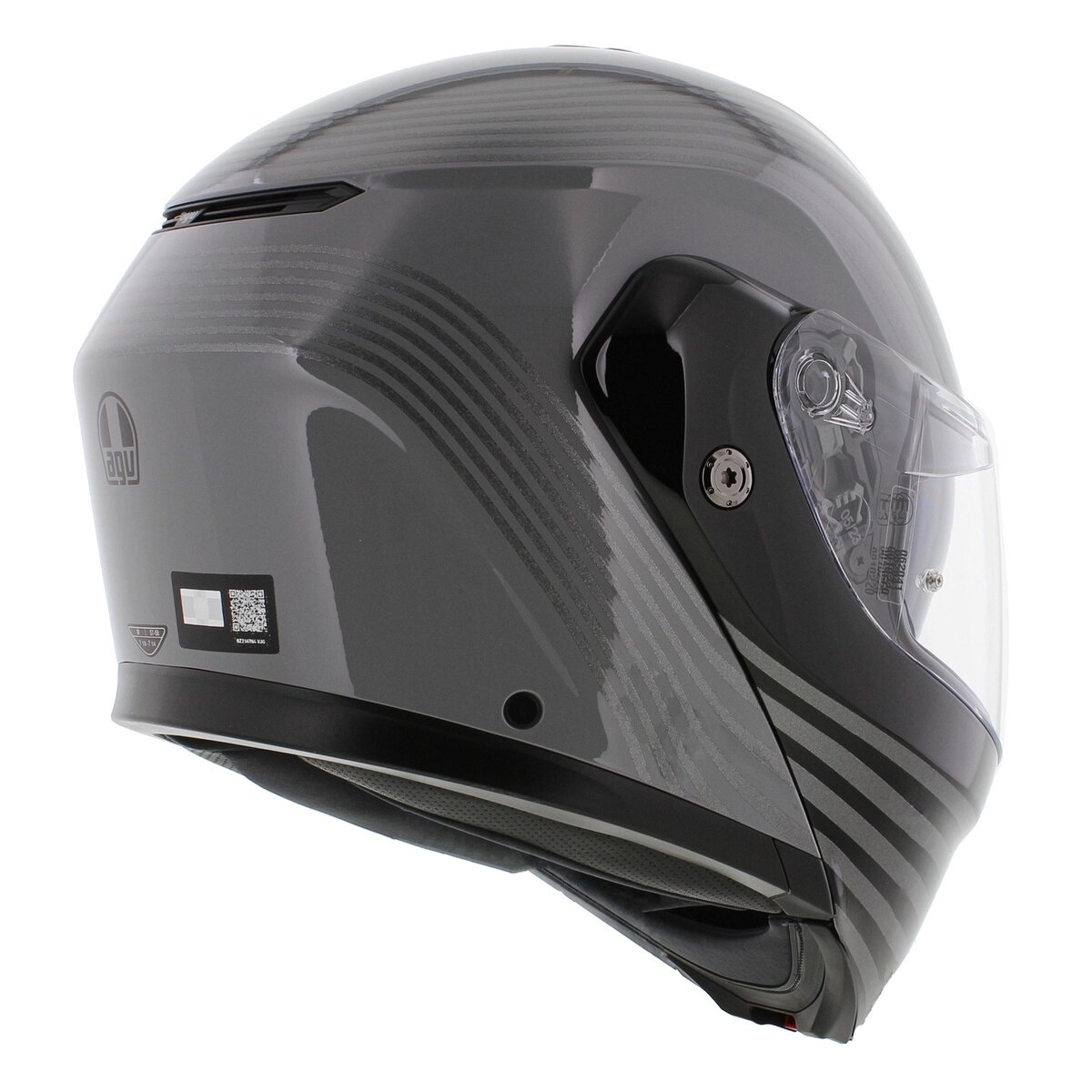 AGV Streetmodular Iseo grey black motorcycle helmet
