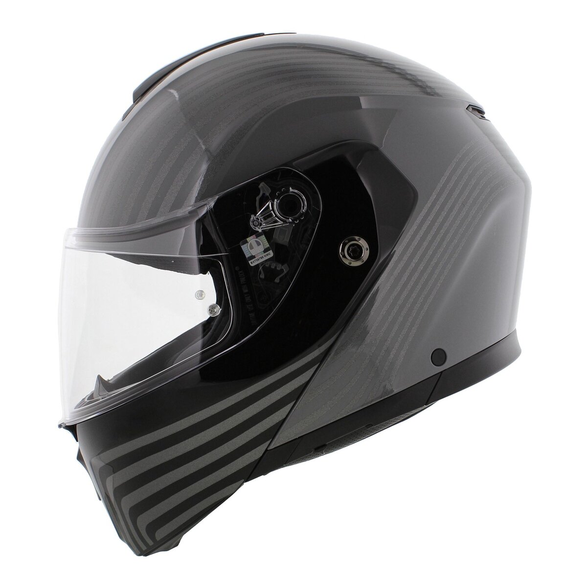 AGV Streetmodular Iseo grey black motorcycle helmet