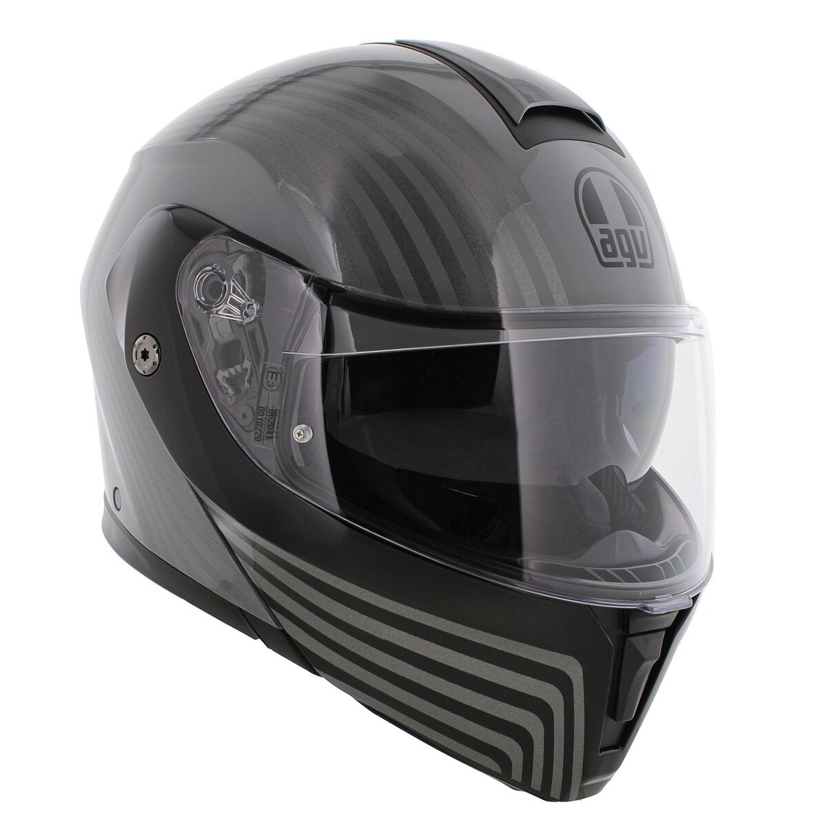 AGV Streetmodular Iseo grey black motorcycle helmet