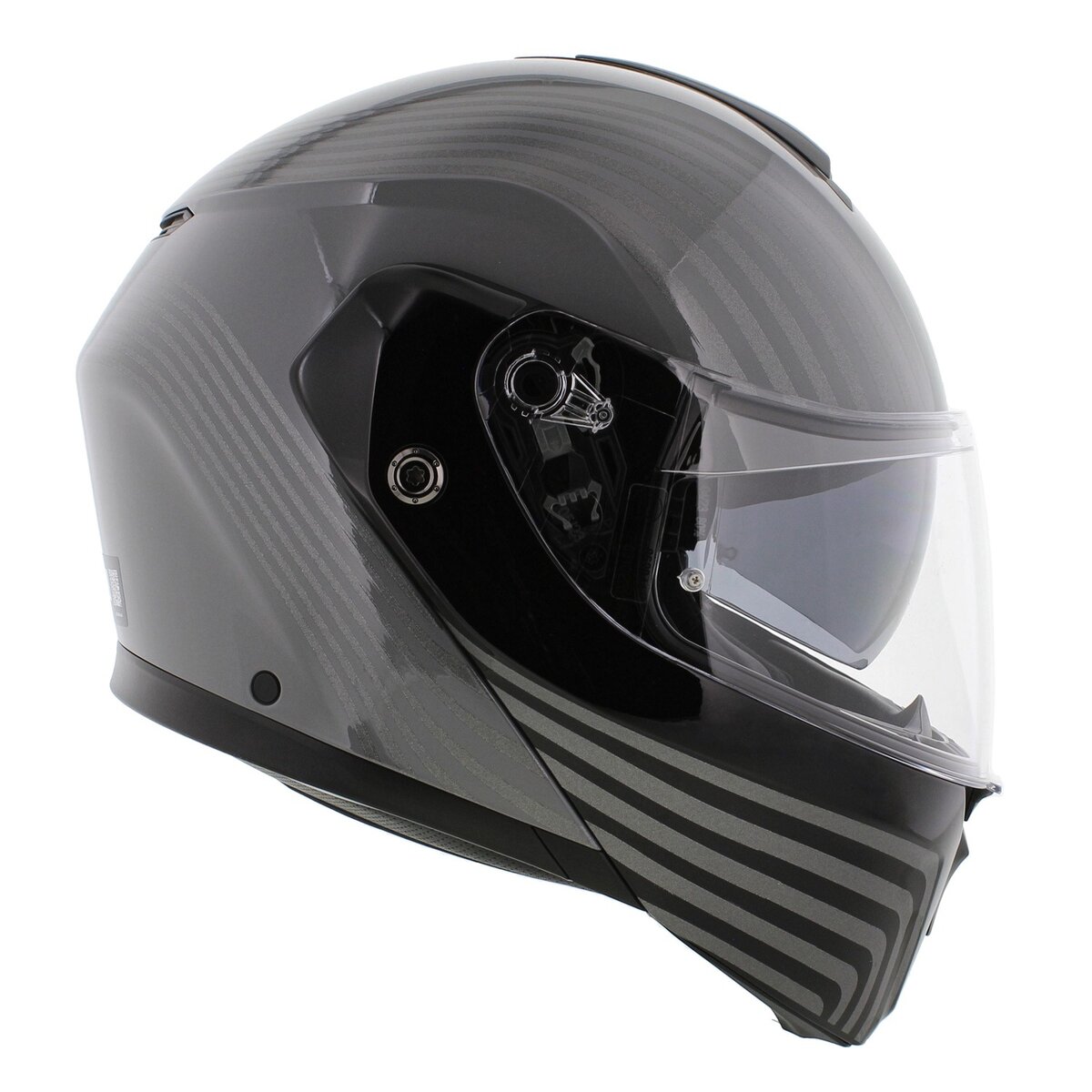 AGV Streetmodular Iseo grey black motorcycle helmet