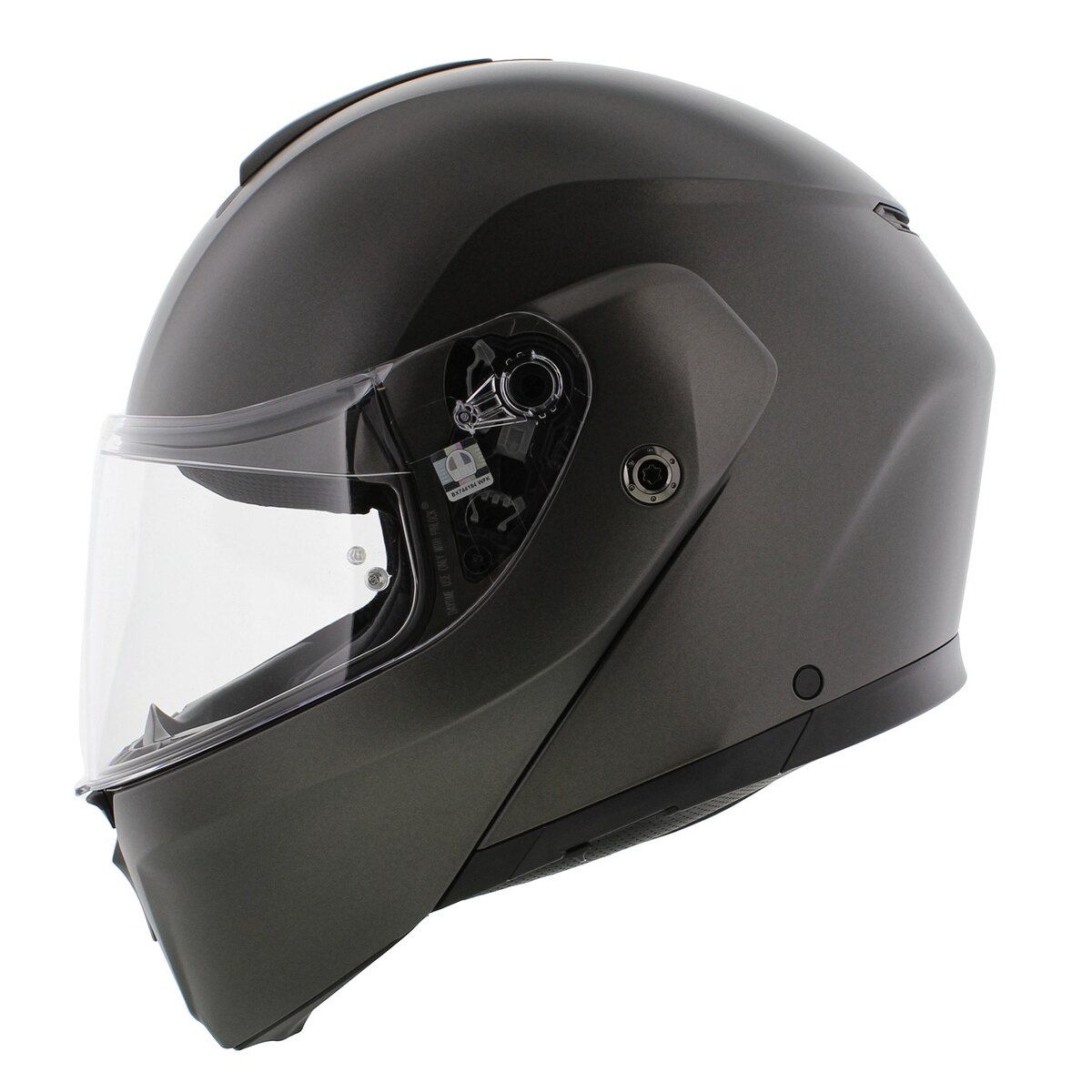 AGV Streetmodular Mono Asfalto matt grey motorcycle helmet
