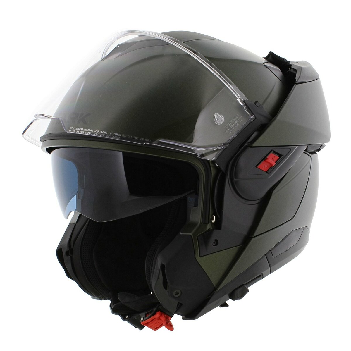 Shark Oxo Modular Helmet Blank - Matt Green - G02