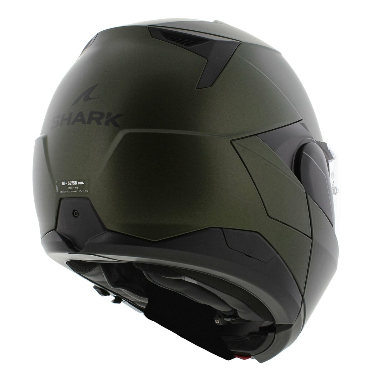 Shark Oxo Modular Helmet Blank - Matt Green - G02
