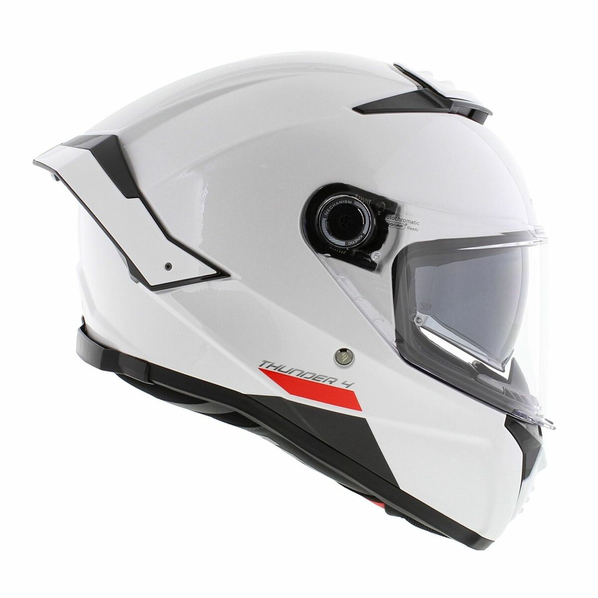MT Thunder 4 SV full face helmet solid gloss white