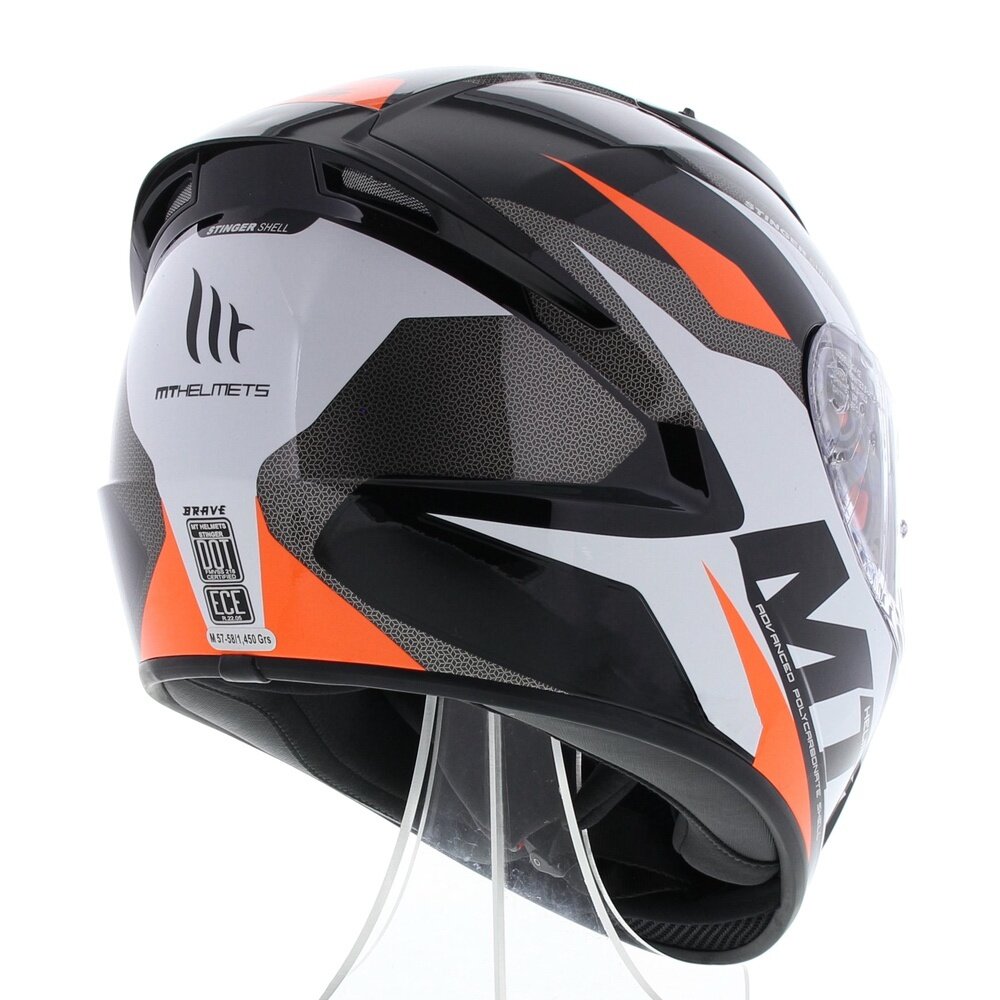 MT Stinger Helmet Brave E2 gloss fluor orange