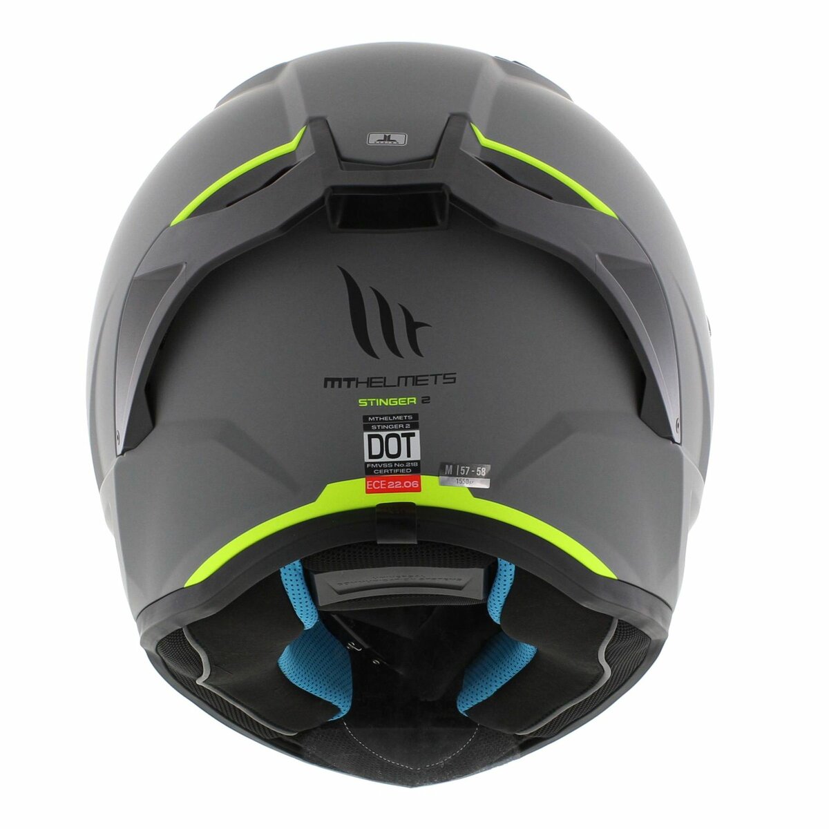 MT Stinger 2 fullface helmet matt grey