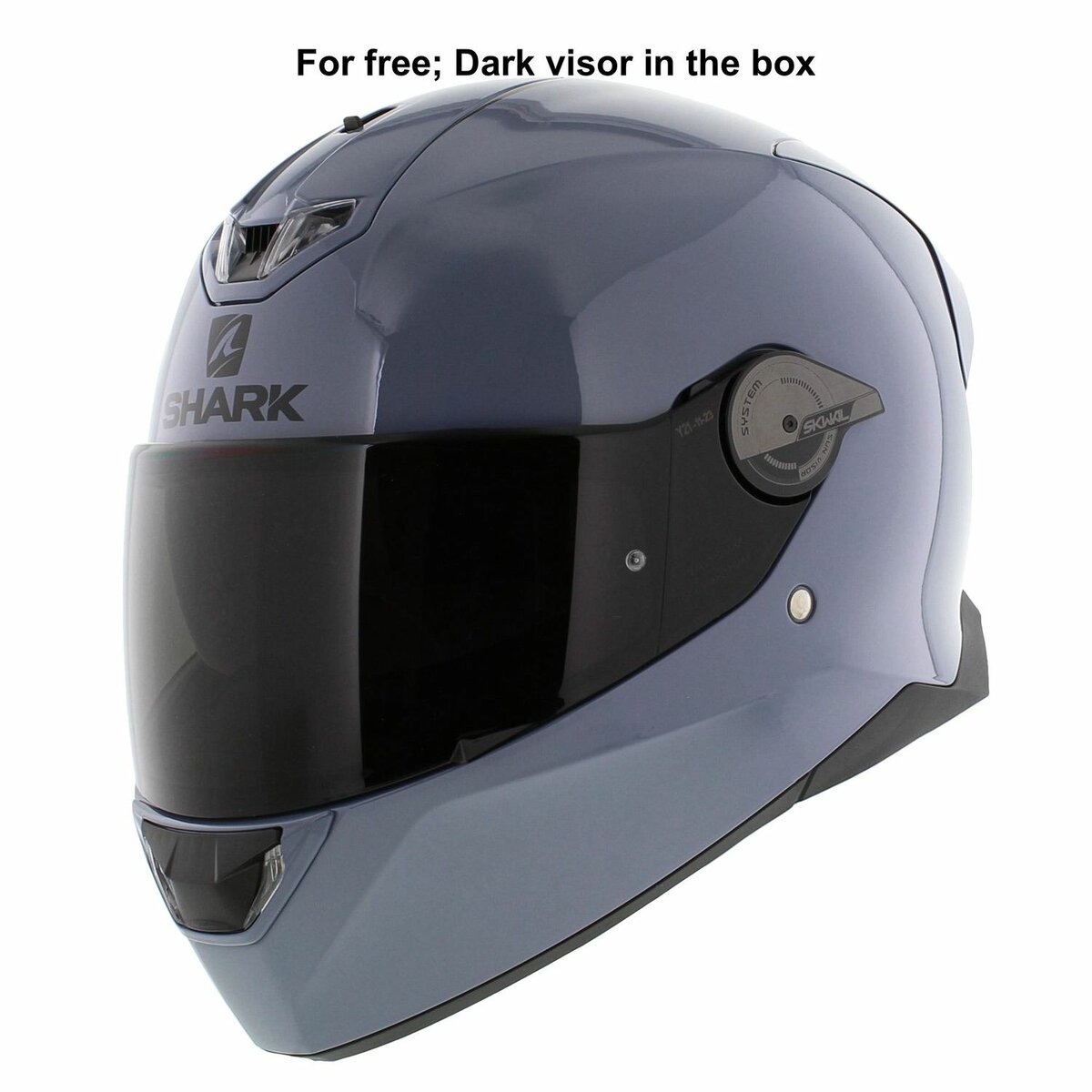 Shark Skwal 2.2 helmet gloss nardo grey blank S01