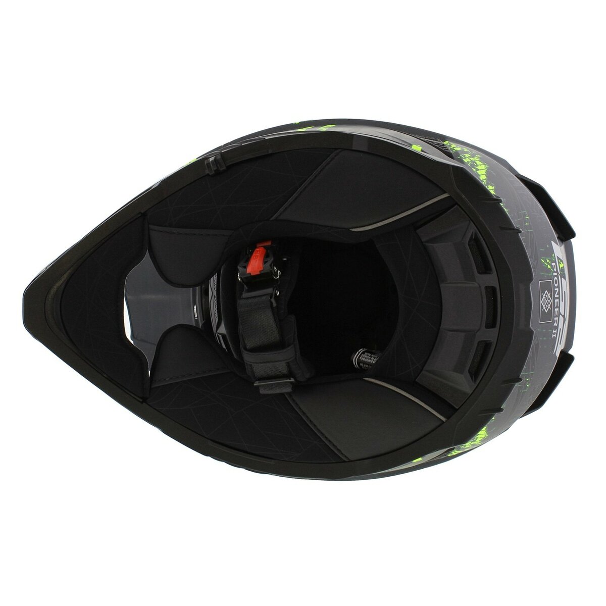 LS2 MX702 Pioneer II adventure helmet Crazy matt grey black yellow