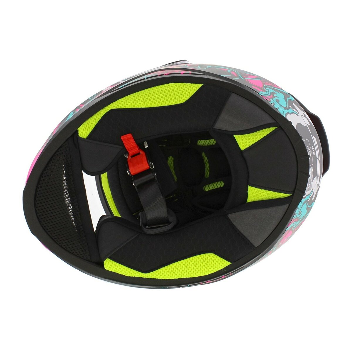 LS2 FF812 Kids junior Cyberg matt purple cyan - Children motorcycle racing helmet