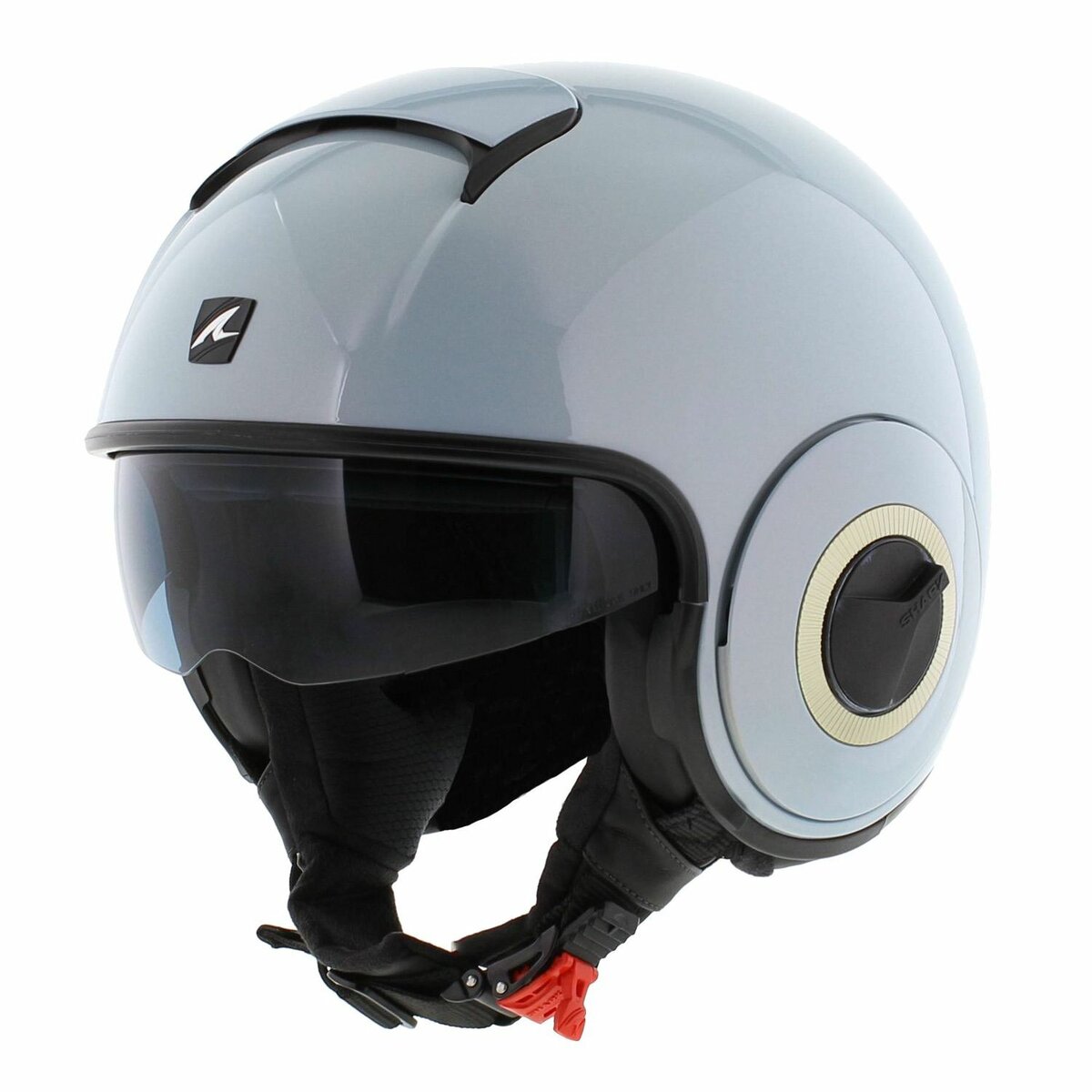 Shark Nano helmet blank gloss pearl blue B07