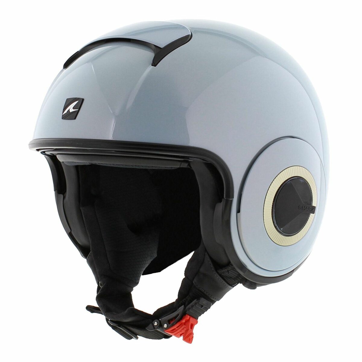 Shark Nano helmet blank gloss pearl blue B07