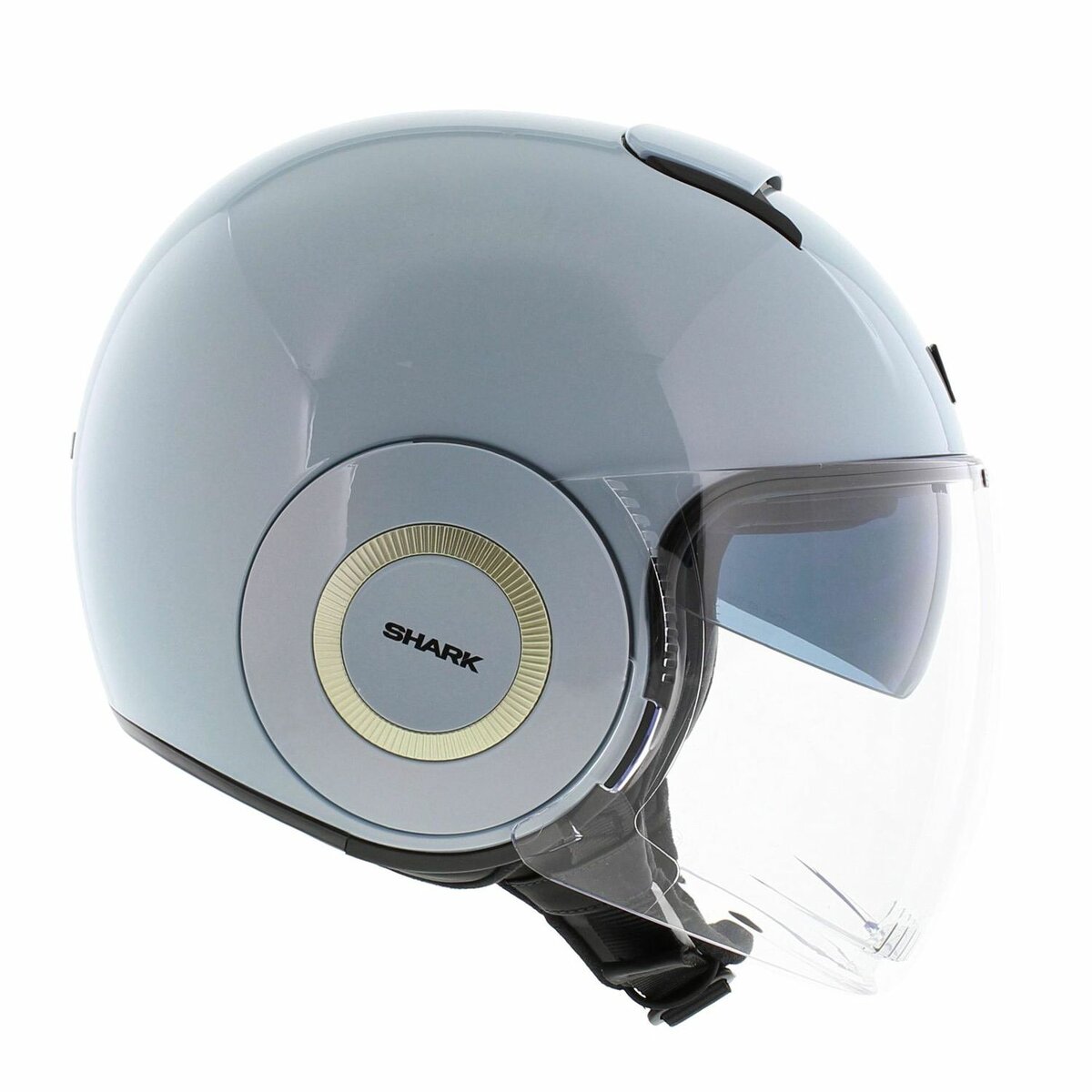 Shark Nano helmet blank gloss pearl blue B07