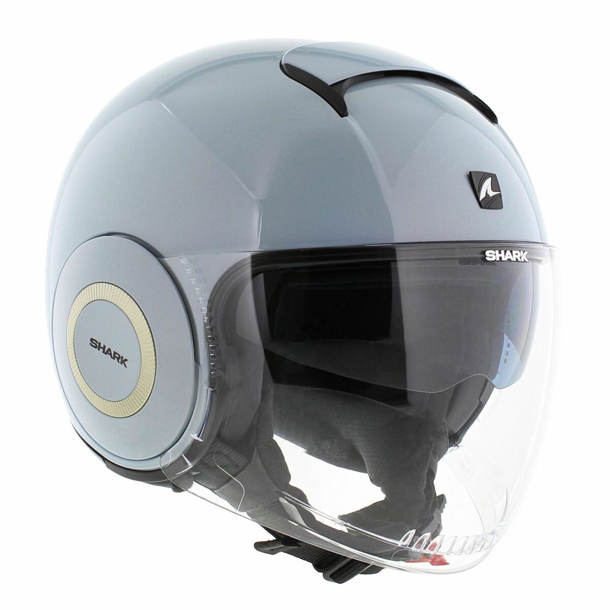 Shark Nano helmet blank gloss pearl blue B07