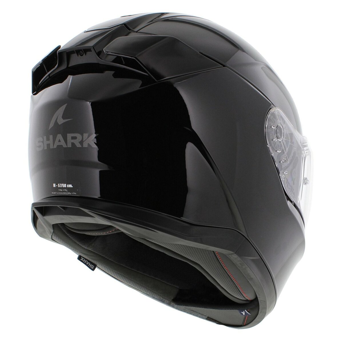Shark D-Skwal 3 Blank - Gloss Black Motorcycle helmet BLK