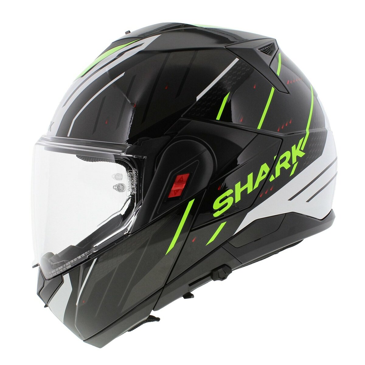 Shark Oxo Modular Helmet Rydger - Gloss Black White Fluo Yellow