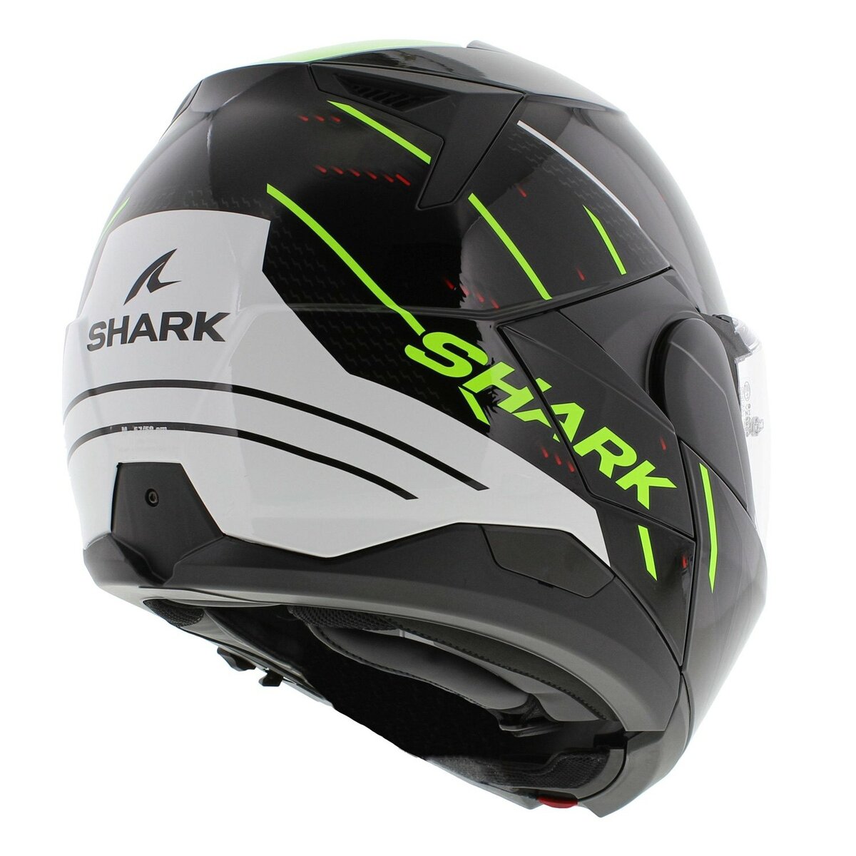 Shark Oxo Modular Helmet Rydger - Gloss Black White Fluo Yellow