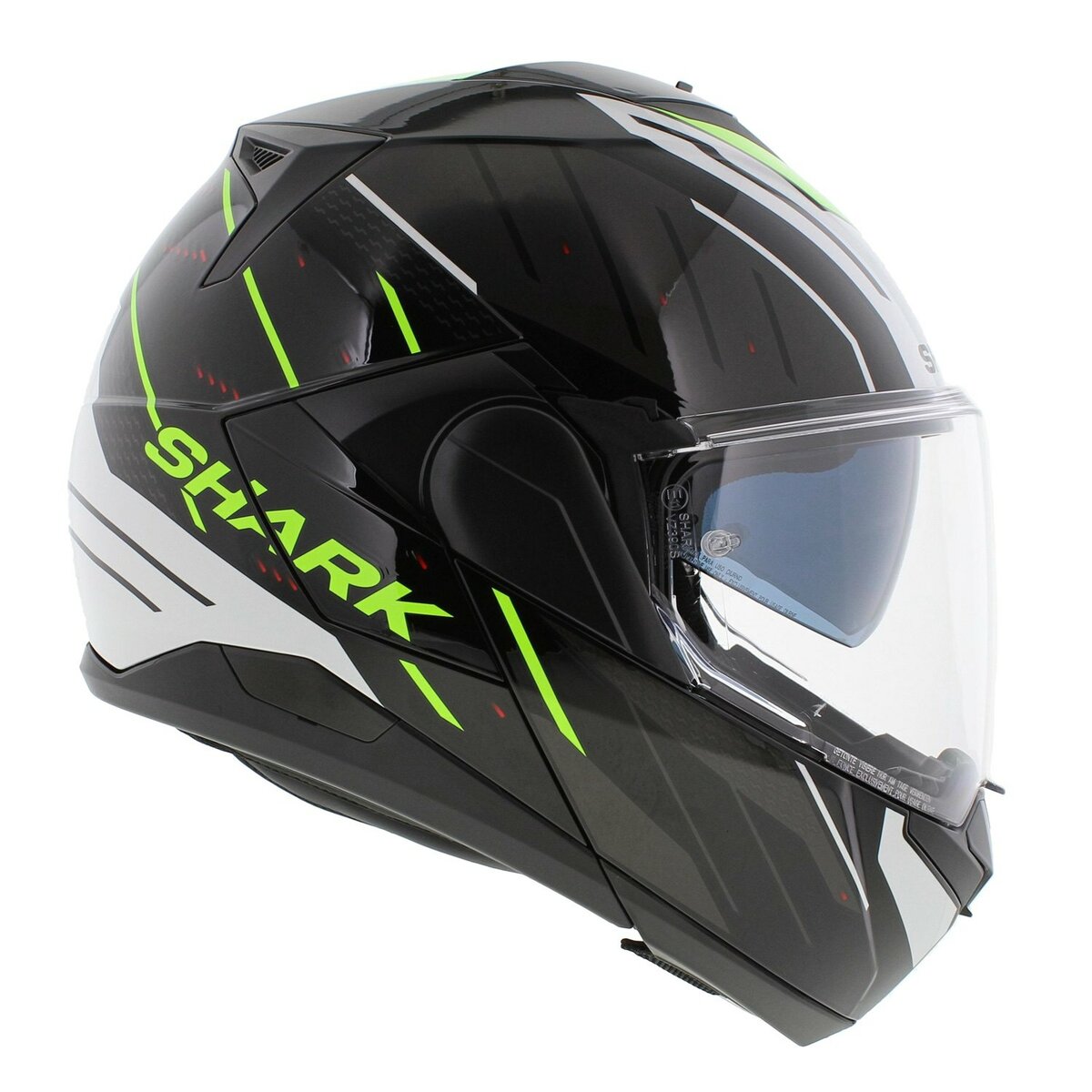 Shark Oxo Modular Helmet Rydger - Gloss Black White Fluo Yellow