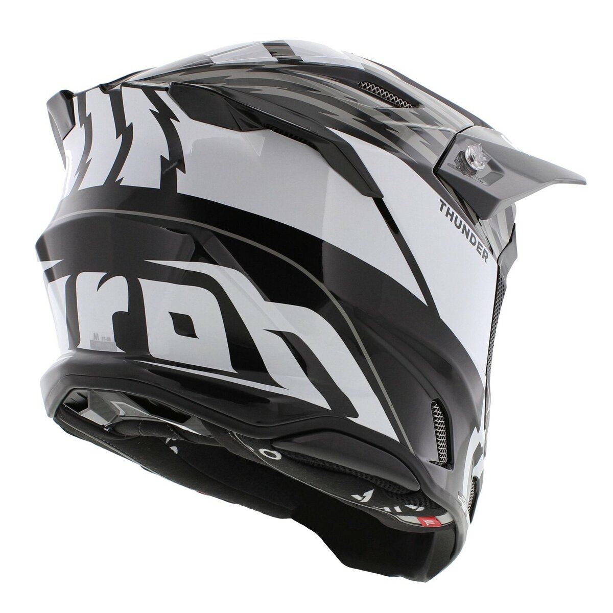 Airoh Twist 3.0 MX Helmet Thunder gloss black white