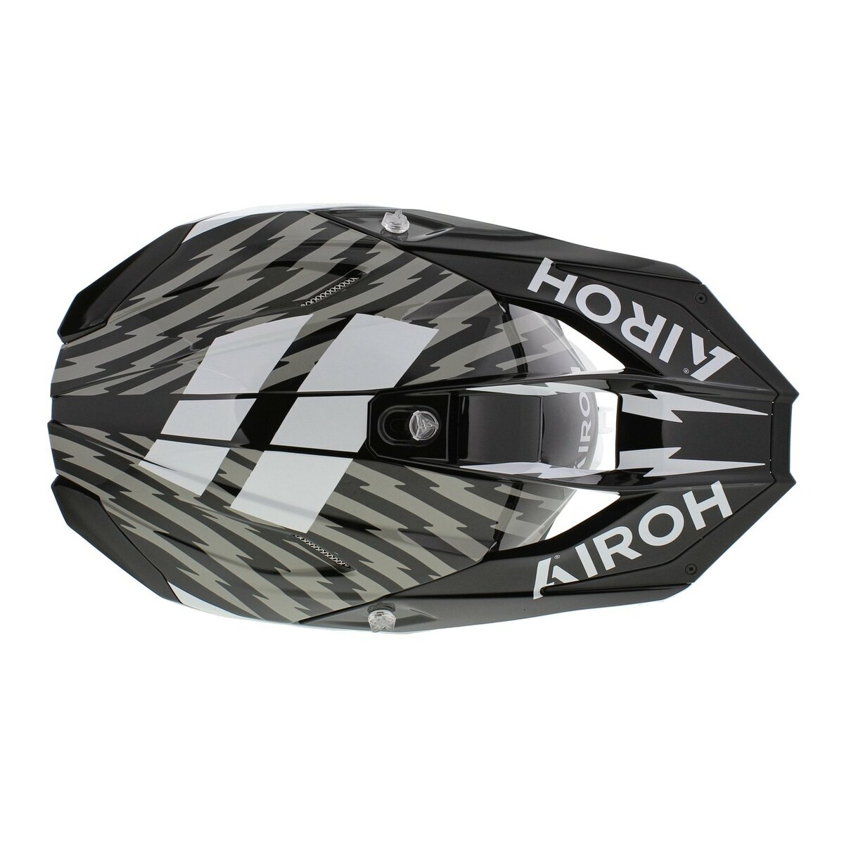 Airoh Twist 3.0 MX Helmet Thunder gloss black white