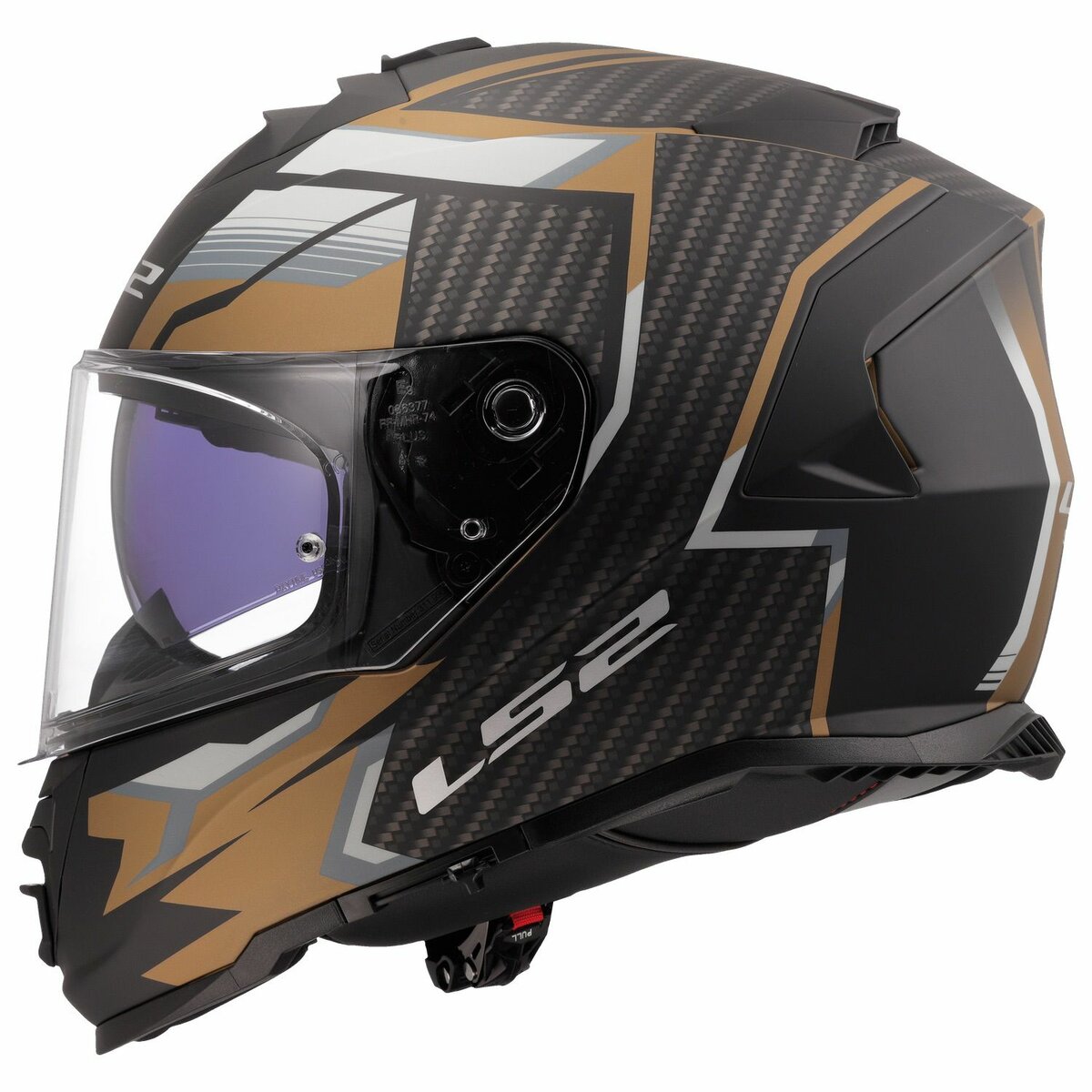 LS2 FF800 Storm II helmet Tracker black gold