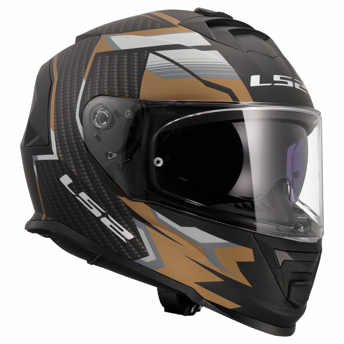 LS2 FF800 Storm II helmet Tracker black gold