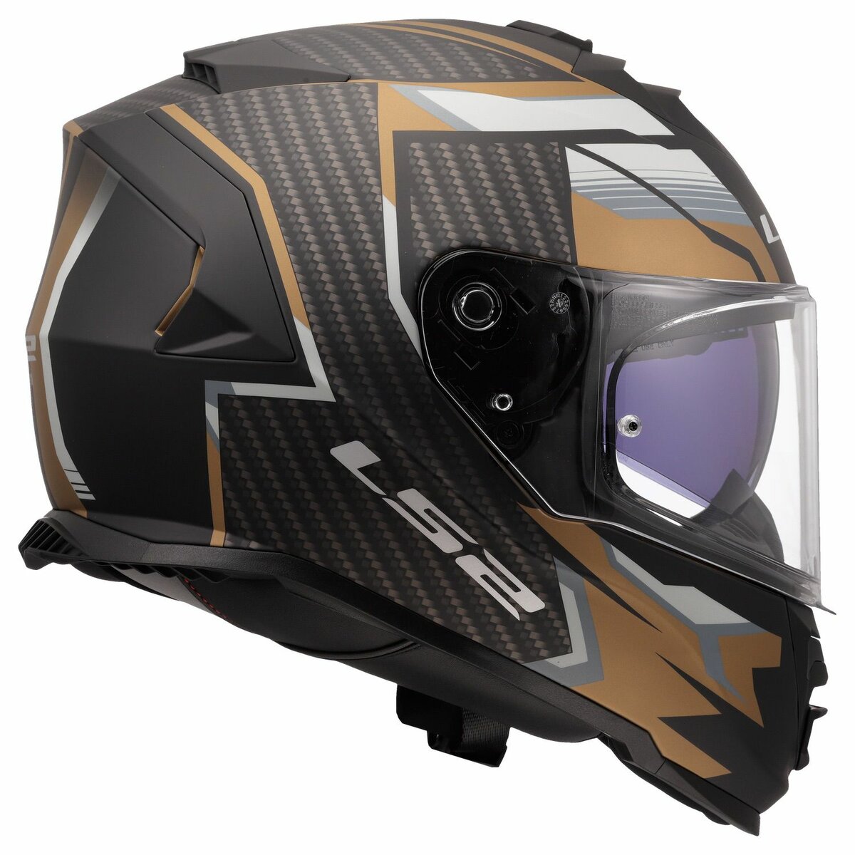 LS2 FF800 Storm II helmet Tracker black gold