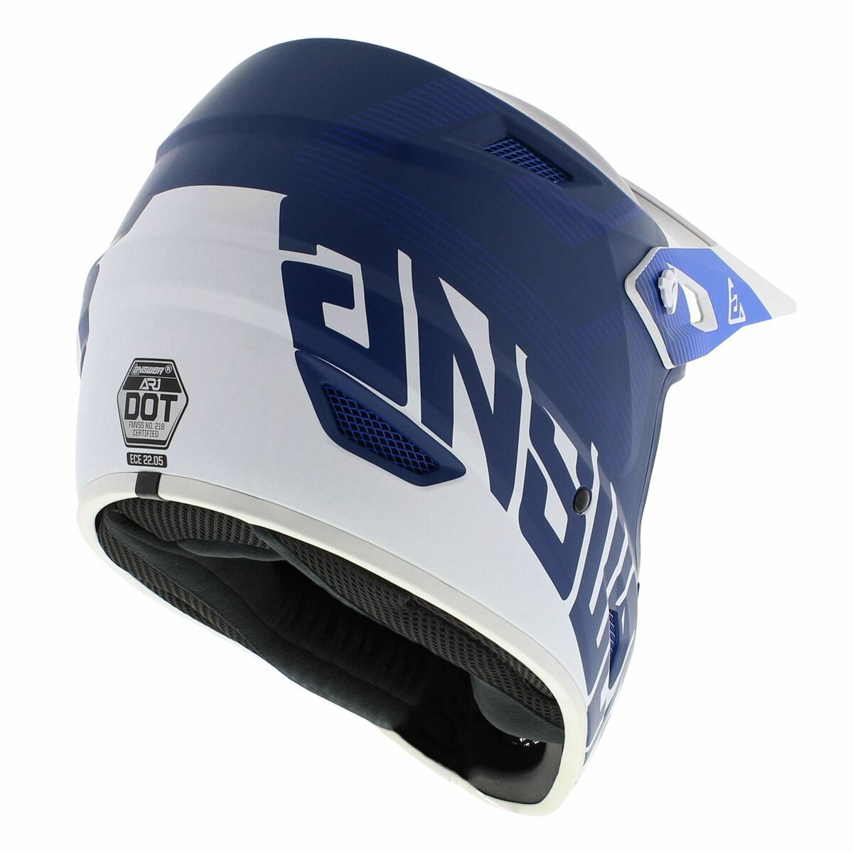 Answer AR1 Junior MX Helmet Bold matt blue white