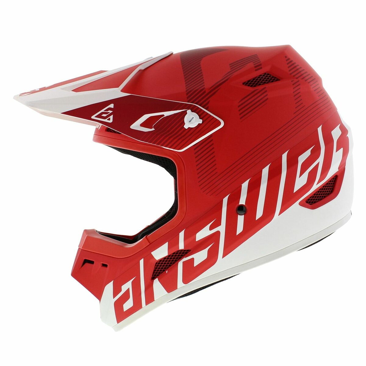 Answer AR1 Junior MX Helmet Bold matt red white