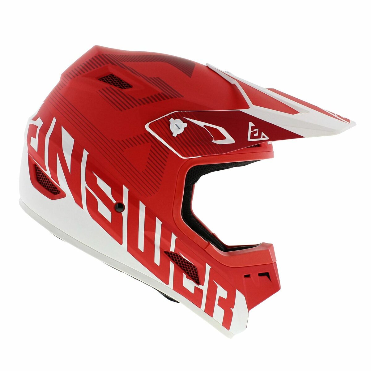 Answer AR1 Junior MX Helmet Bold matt red white