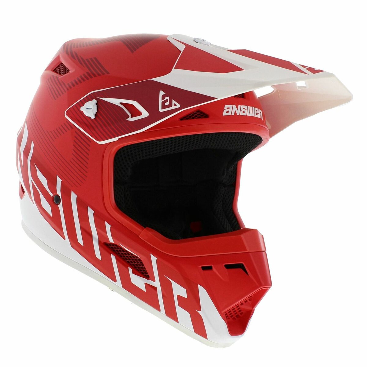Answer AR1 V2 MX Helmet Bold matt red white