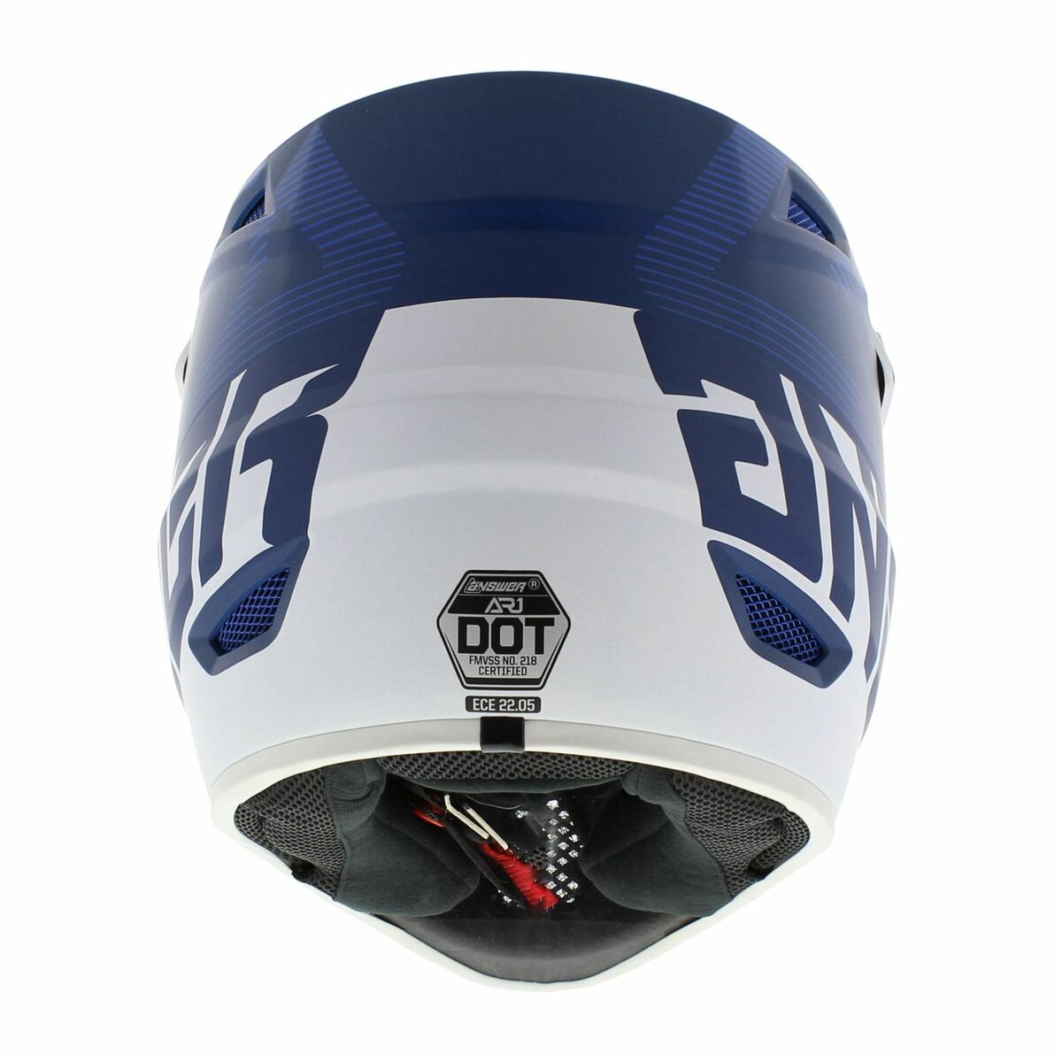 Answer AR1 V2 MX Helmet Bold matt blue white