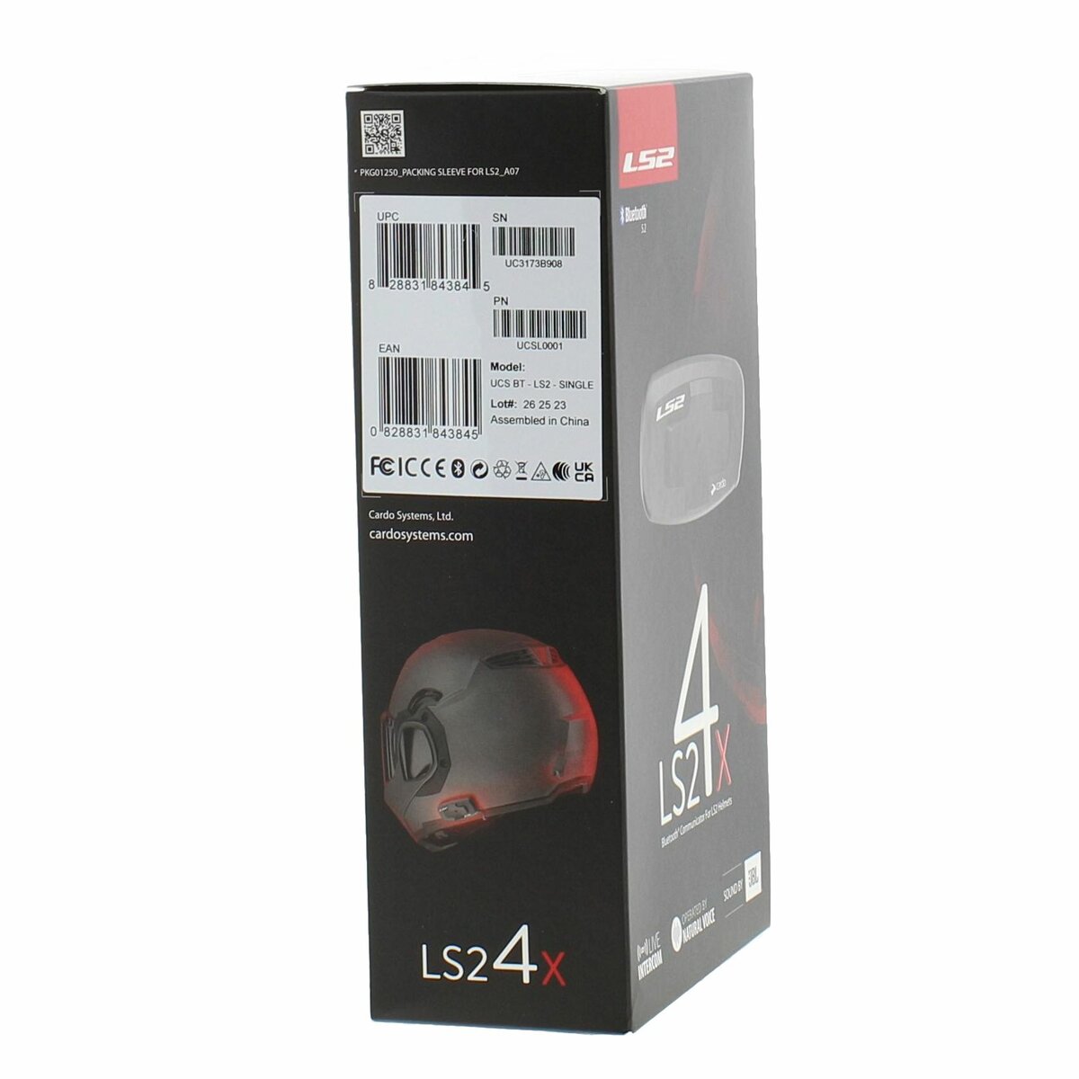 LS2 Intercom 4X - Universal Communication Solution by Cardo with JBL sound