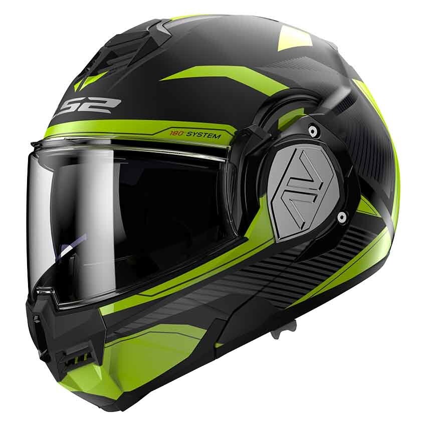 LS2 FF906 Advant Revo Matt Black Yellow