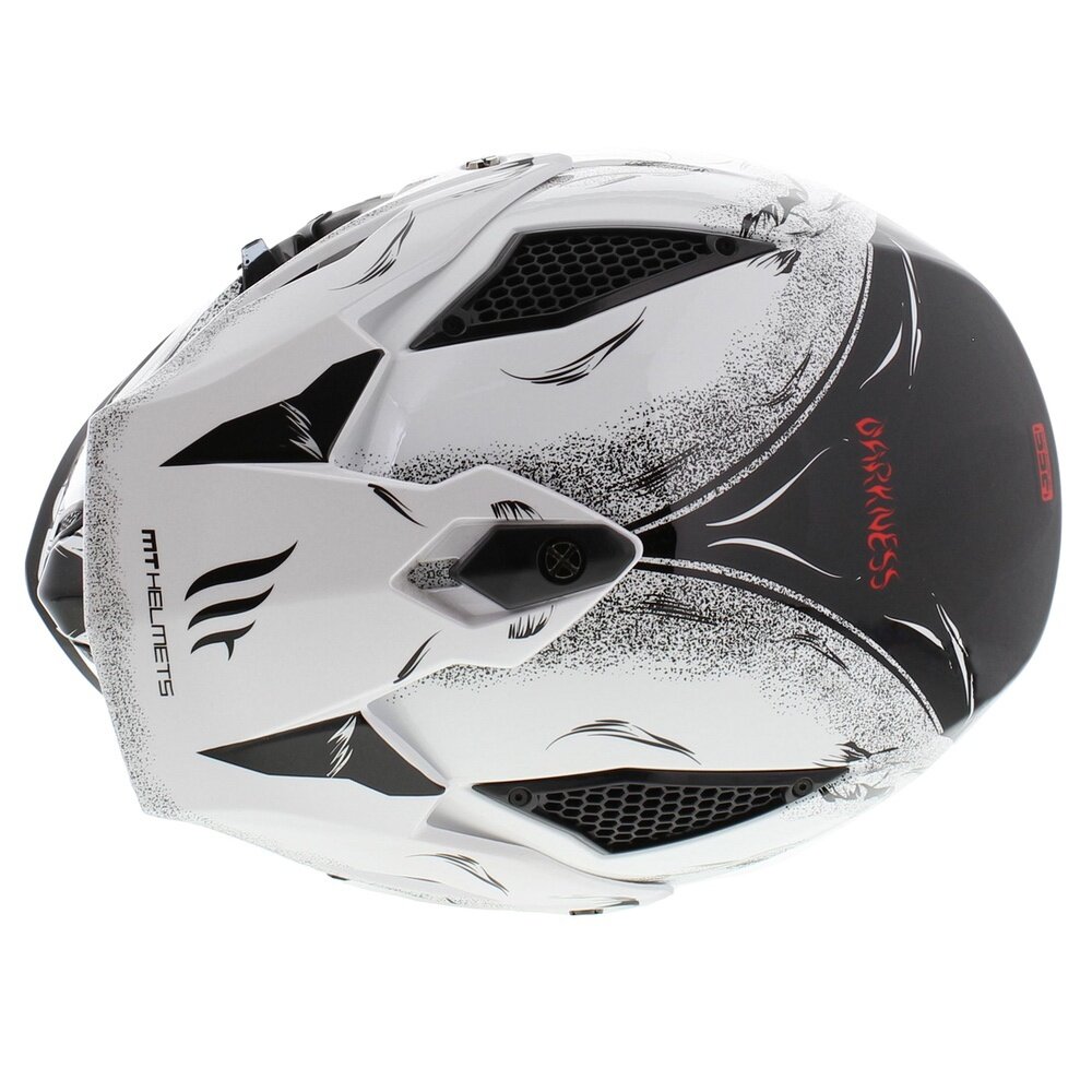 MT Streetfighter SV Darkness helmet gloss black white