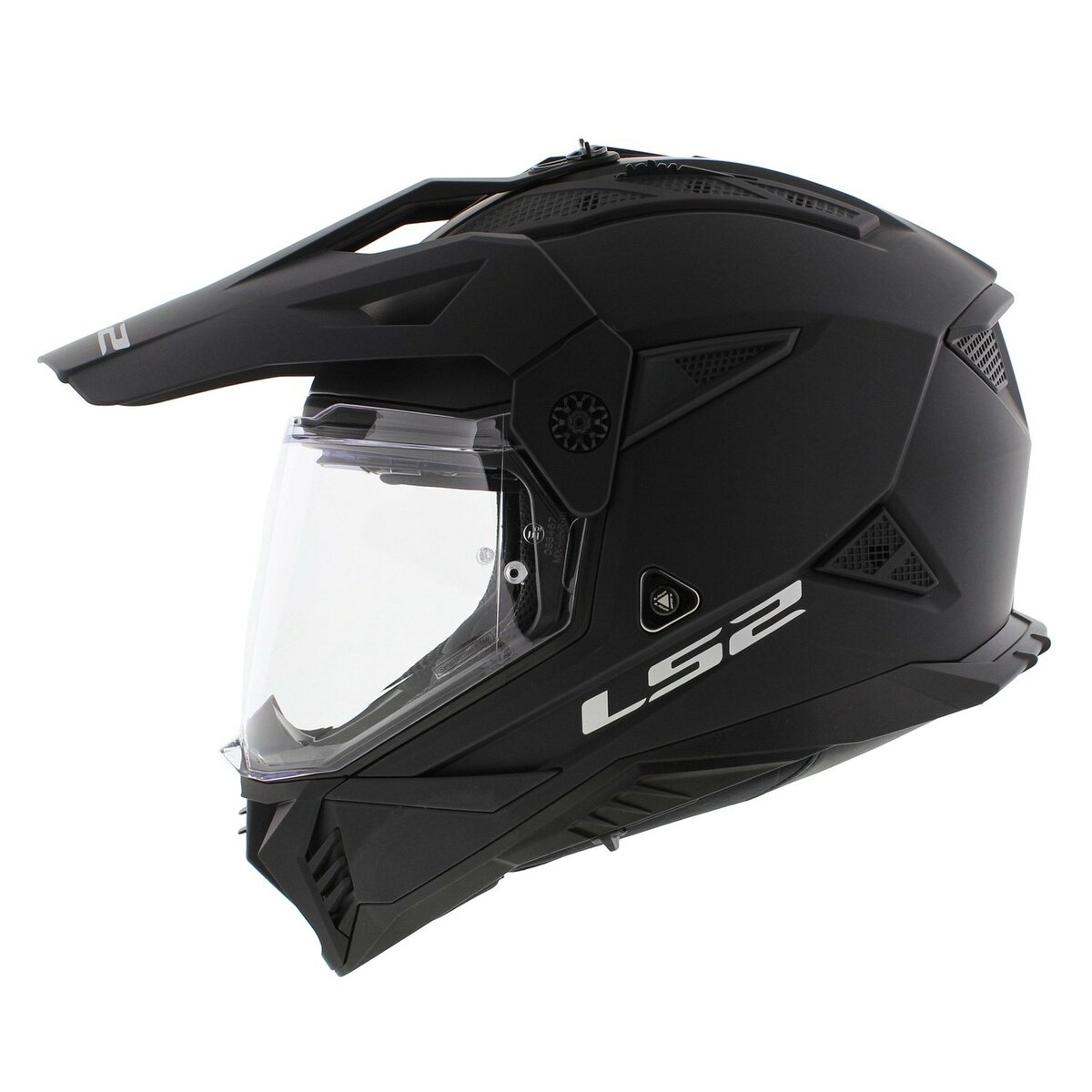 LS2 MX702 Pioneer II adventure helmet solid matt black