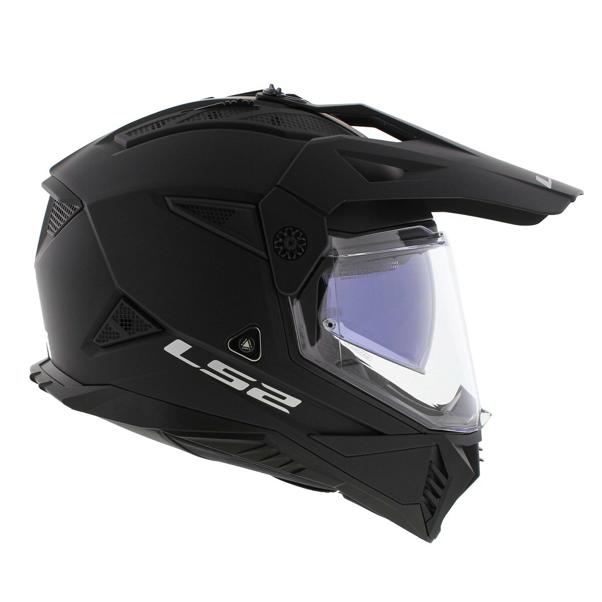 LS2 MX702 Pioneer II adventure helmet solid matt black