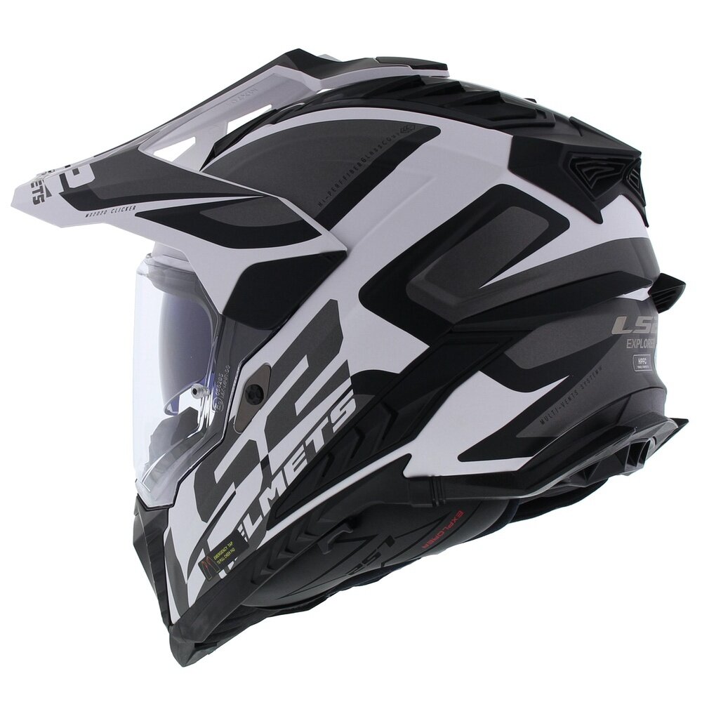 LS2 MX701 Explorer Alter Matt Black White