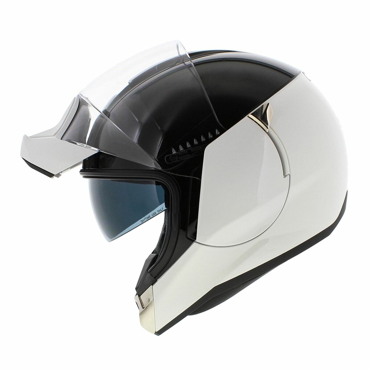 Shark Evojet Helmet Dual gloss black white WKW