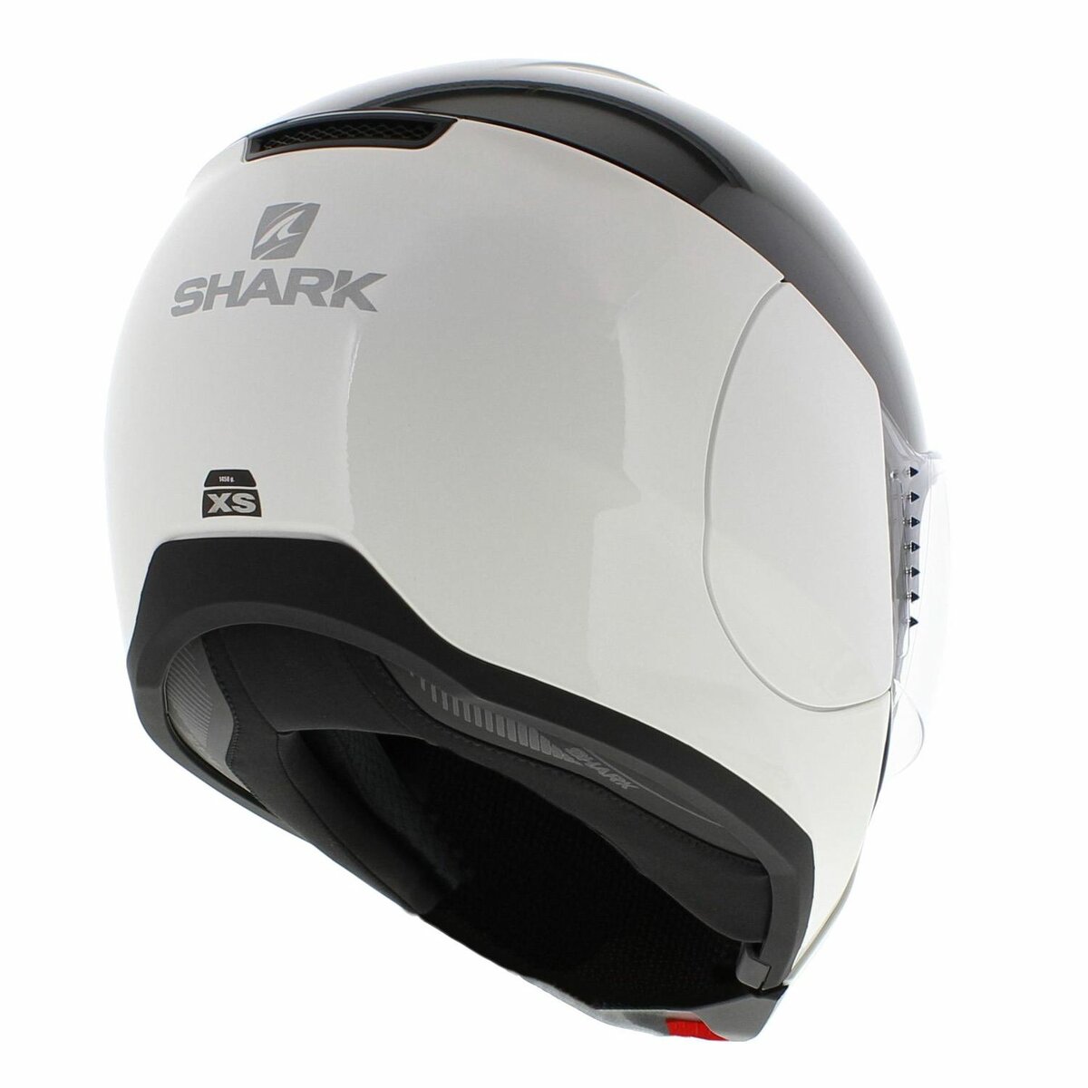 Shark Evojet Helmet Dual gloss black white WKW
